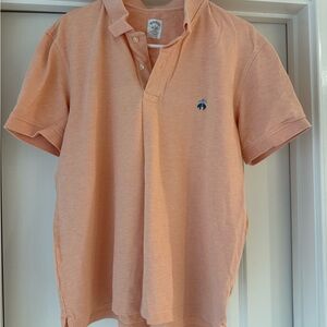 Brooks Brothers Light Orange Slim Fit Polo Shirt (L)